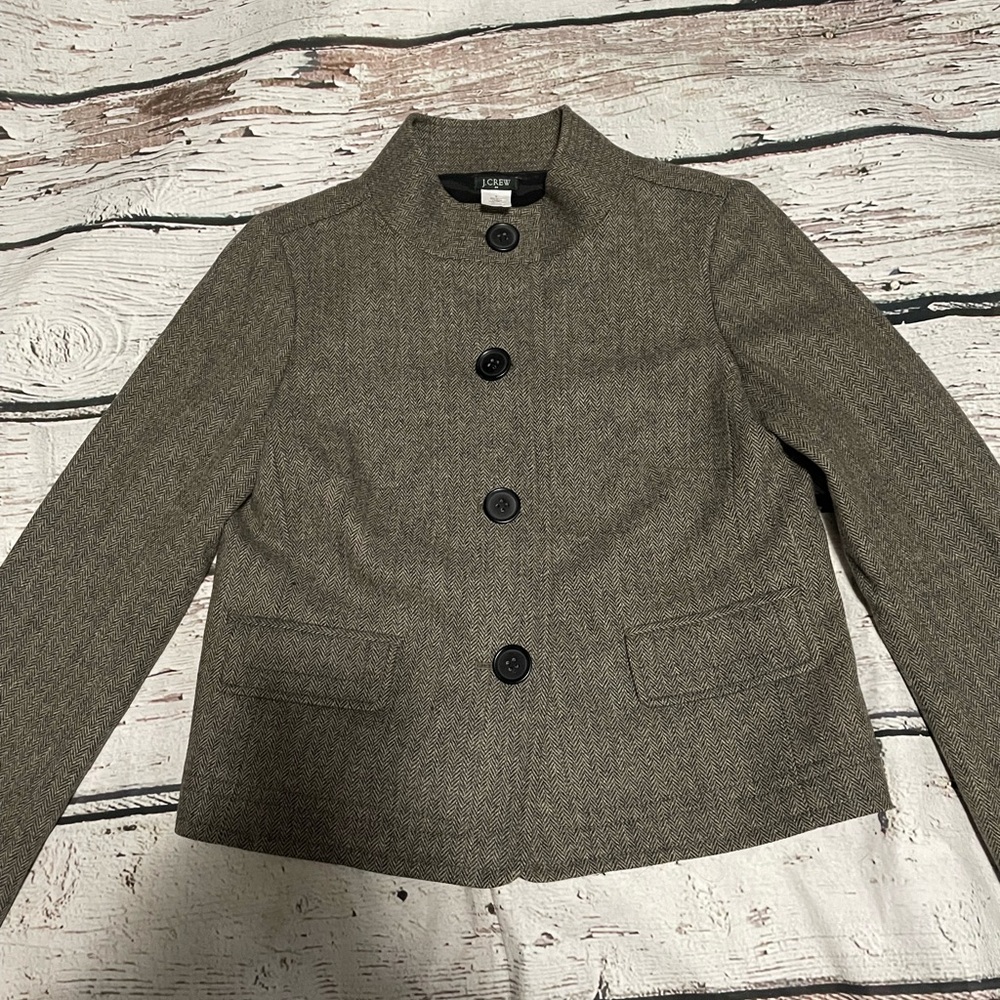 J. Crew Women's Herringbine Jacket 6